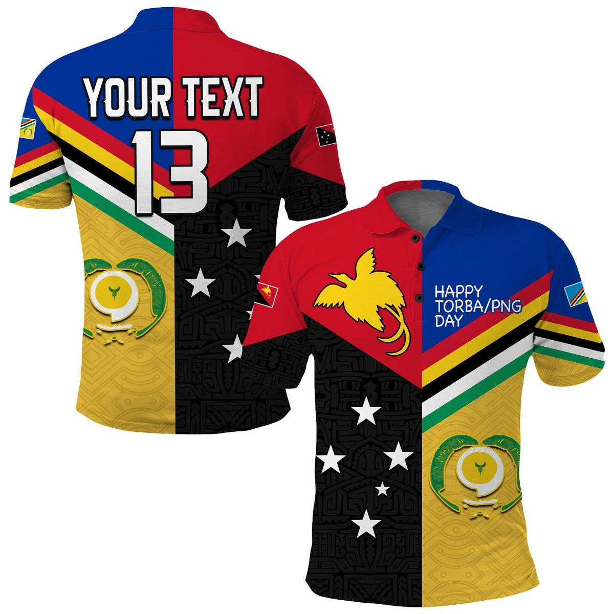 Custom Text and Number Torba PNG Day Polo Shirt 2022 Simple Polynesia LT13 - Wonder Print Shop