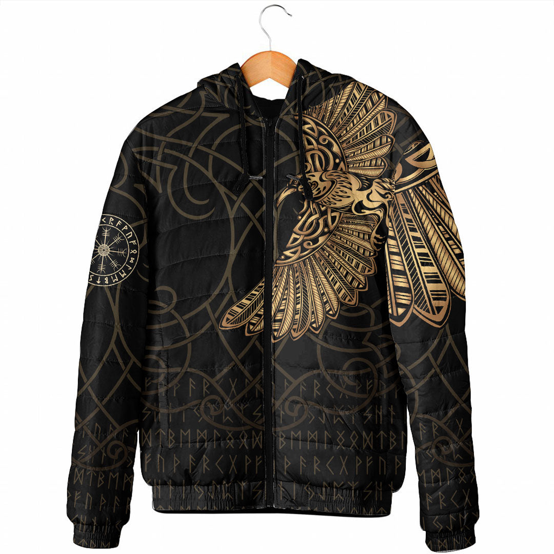 viking-clothing-viking-odins-celtic-ravens-gold-version-padded-hooded-jacket