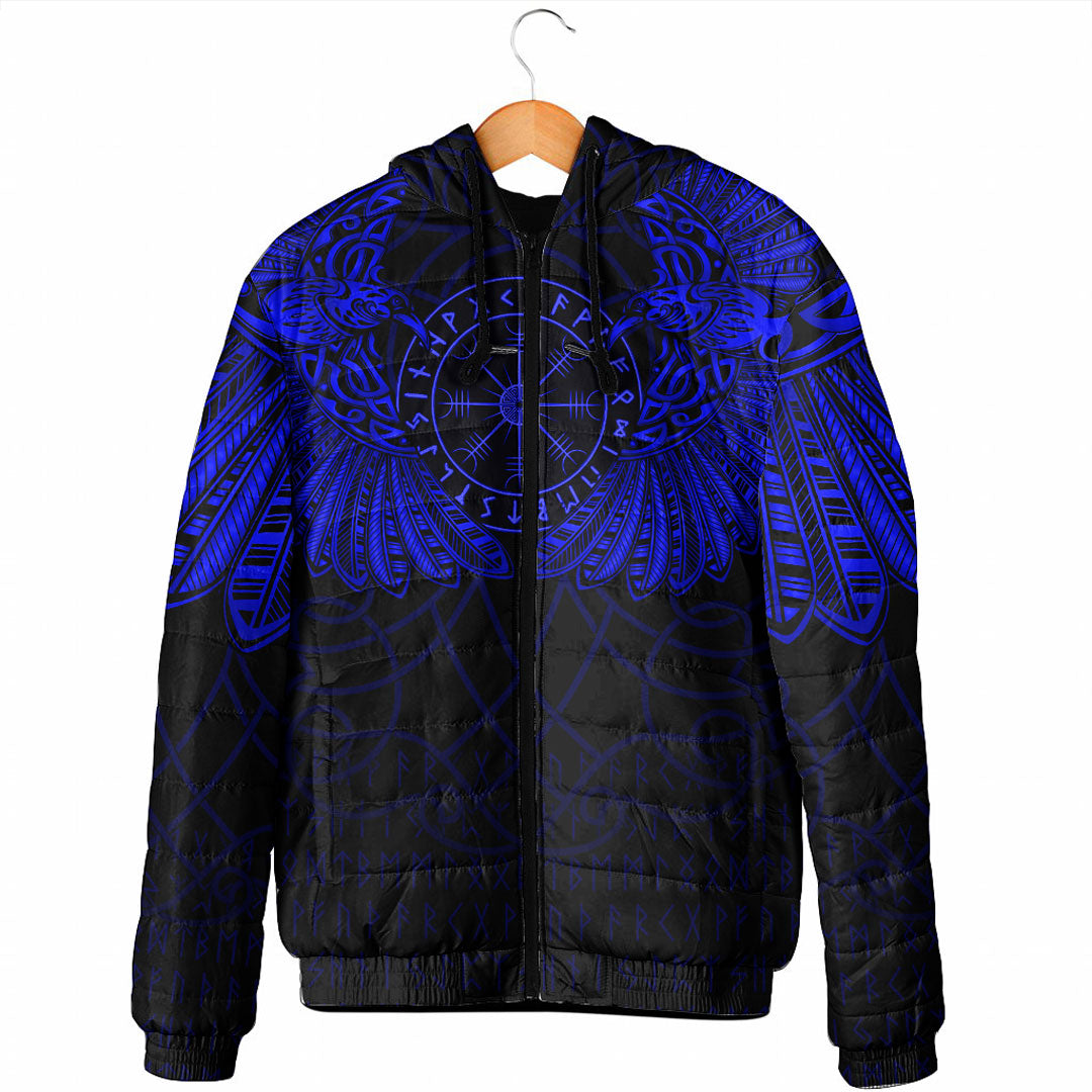 viking-clothing-viking-odins-celtic-two-ravens-blue-version-padded-hooded-jacket