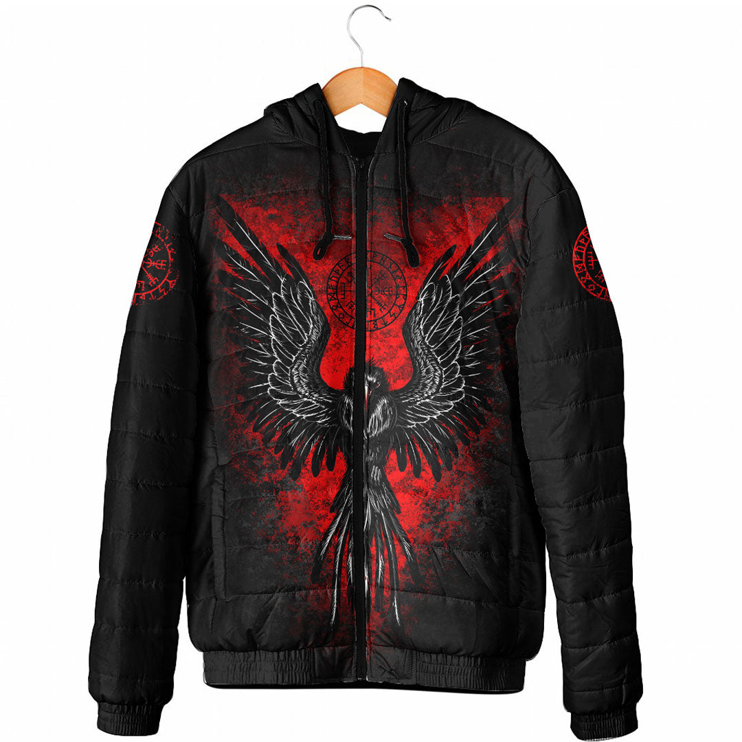 viking-viking-raven-vegvisir-padded-hooded-jackets