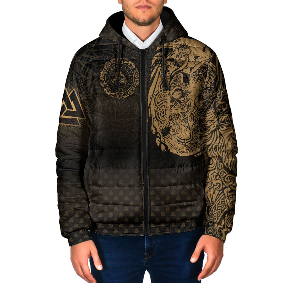 viking-clothing-viking-odin-raven-tattoo-style-gold-version-padded-hooded-jacket