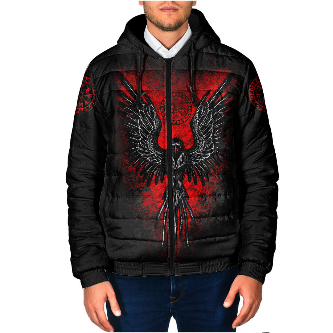 viking-viking-raven-vegvisir-padded-hooded-jackets