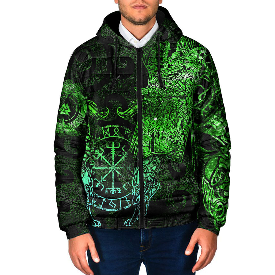 viking-clothing-viking-odin-tattoo-green-version-padded-hooded-jacket