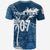 Custom Tapa Pattern with Palm Tree Fiji Rugby T Shirt - Wonder Print Shop
