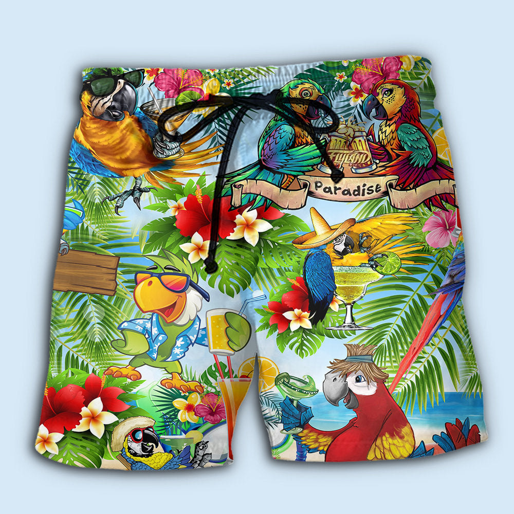 cocktails-its-five-oclock-somewhere-funny-parrot-hawaiian-shorts