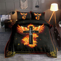 Jesus Phoenix Rose Faith Bedding Set - Wonder Print Shop