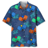 Pickleball Tropical Hawaiian Shirt - Wonder Print Shop
