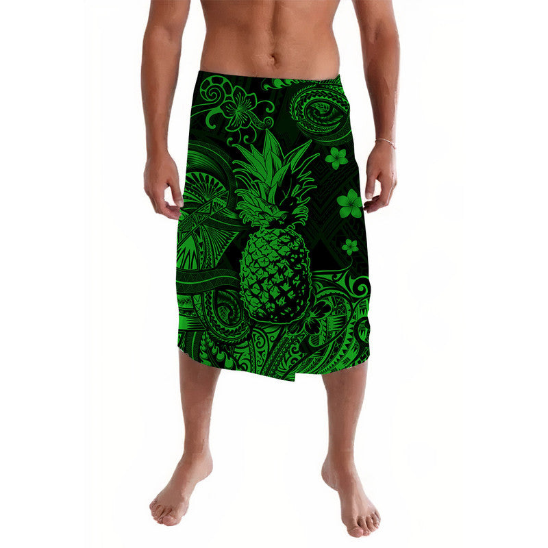 Hawaii Pineapple Polynesian Lavalava Unique Style - Green LT8 - Wonder Print Shop