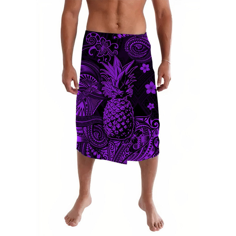 Hawaii Pineapple Polynesian Lavalava Unique Style - Purple LT8 - Wonder Print Shop