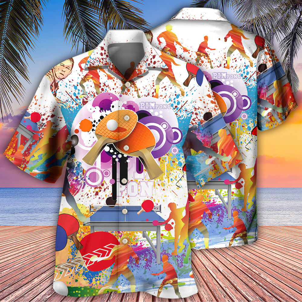 Table Tennis Is My Therapy Hawaiian Shirt - Wonder Print Shop