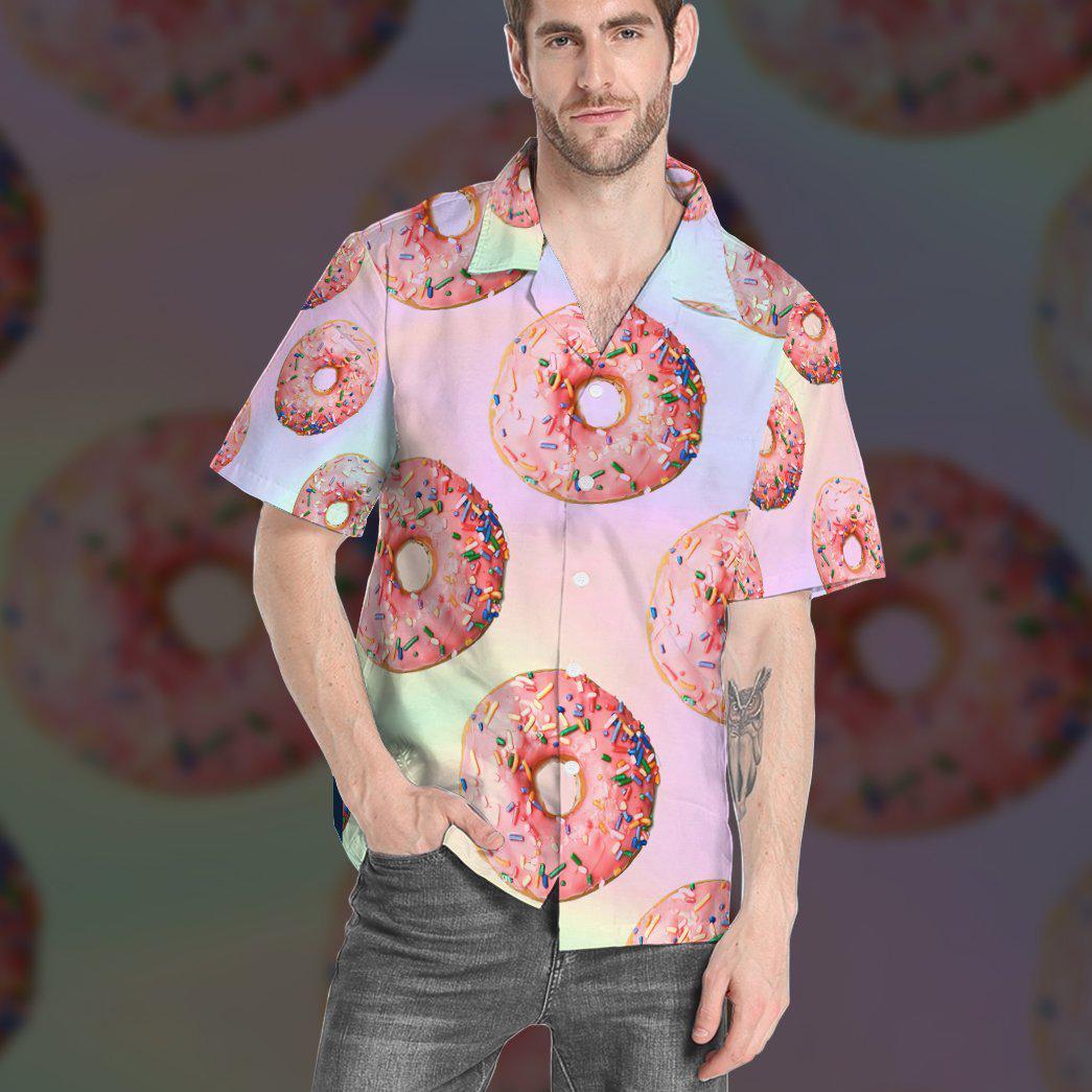 Pink Donuts Hawaiian Shirt - Wonder Print Shop