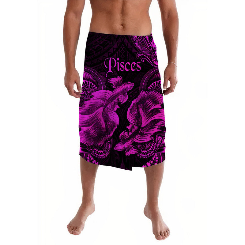 Pisces Zodiac Polynesian Lavalava Unique Style - Pink LT8 - Wonder Print Shop