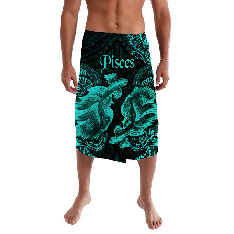 Pisces Zodiac Polynesian Lavalava Unique Style - Turquoise LT8 - Wonder Print Shop