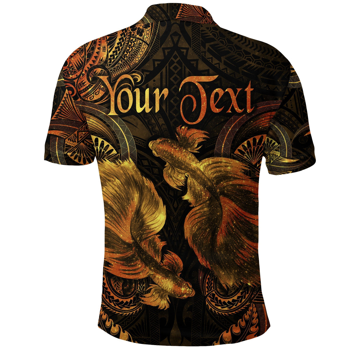 Custom Pisces Zodiac Polynesian Polo Shirt Unique Style Gold LT8 - Wonder Print Shop