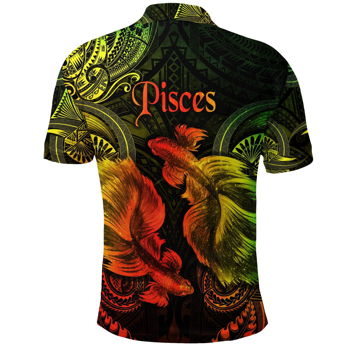 Pisces Zodiac Polynesian Polo Shirt Unique Style Reggae LT8 - Wonder Print Shop