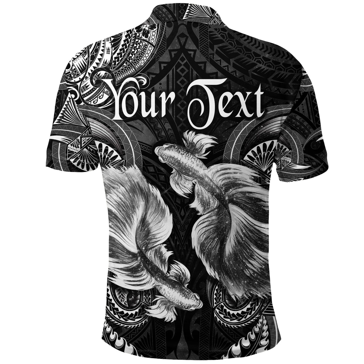 Custom Pisces Zodiac Polynesian Polo Shirt Unique Style Black LT8 - Wonder Print Shop