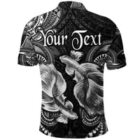 Custom Pisces Zodiac Polynesian Polo Shirt Unique Style Black LT8 - Wonder Print Shop