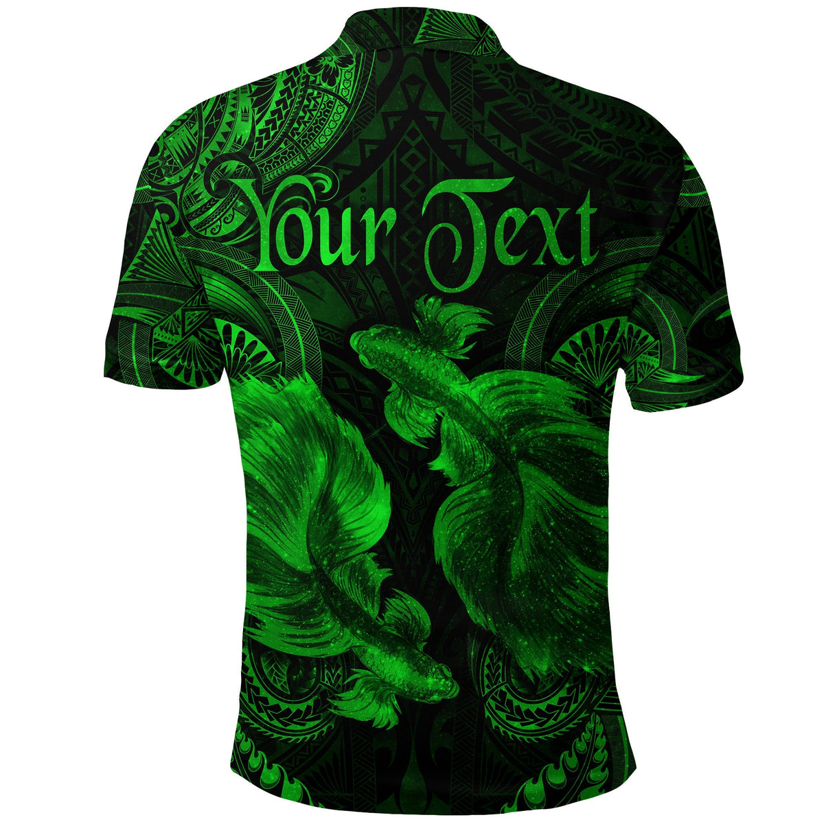 Custom Pisces Zodiac Polynesian Polo Shirt Unique Style Green LT8 - Wonder Print Shop