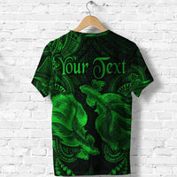 Custom Pisces Zodiac Polynesian T Shirt Unique Style Green LT8 - Wonder Print Shop