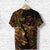 Custom Pisces Zodiac Polynesian T Shirt Unique Style Gold LT8 - Wonder Print Shop