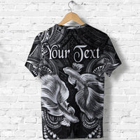 Custom Pisces Zodiac Polynesian T Shirt Unique Style Black LT8 - Wonder Print Shop