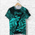 Pisces Zodiac Polynesian T Shirt Unique Style Turquoise LT8 - Wonder Print Shop