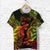 Custom Pisces Zodiac Polynesian T Shirt Unique Style Reggae LT8 - Wonder Print Shop