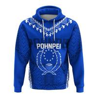 Custom FSM Pohnpei Heart Shape Hoodie Micronesia Pattern - Wonder Print Shop