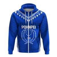 Custom FSM Pohnpei Heart Shape Zip Up Hoodie Micronesia Pattern - Wonder Print Shop