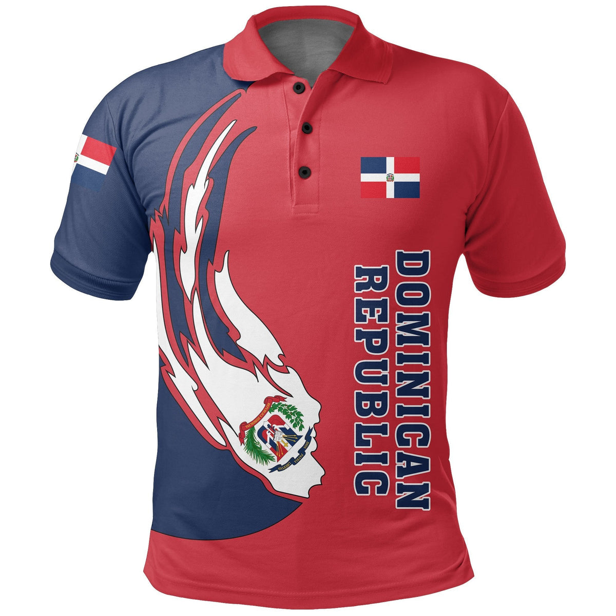 Dominican Republic Baseball Team Polo Shirt - Wonder Print Shop