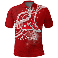 Womxns History Month Polo Shirt Chucks and Pearls Change The World - Wonder Print Shop