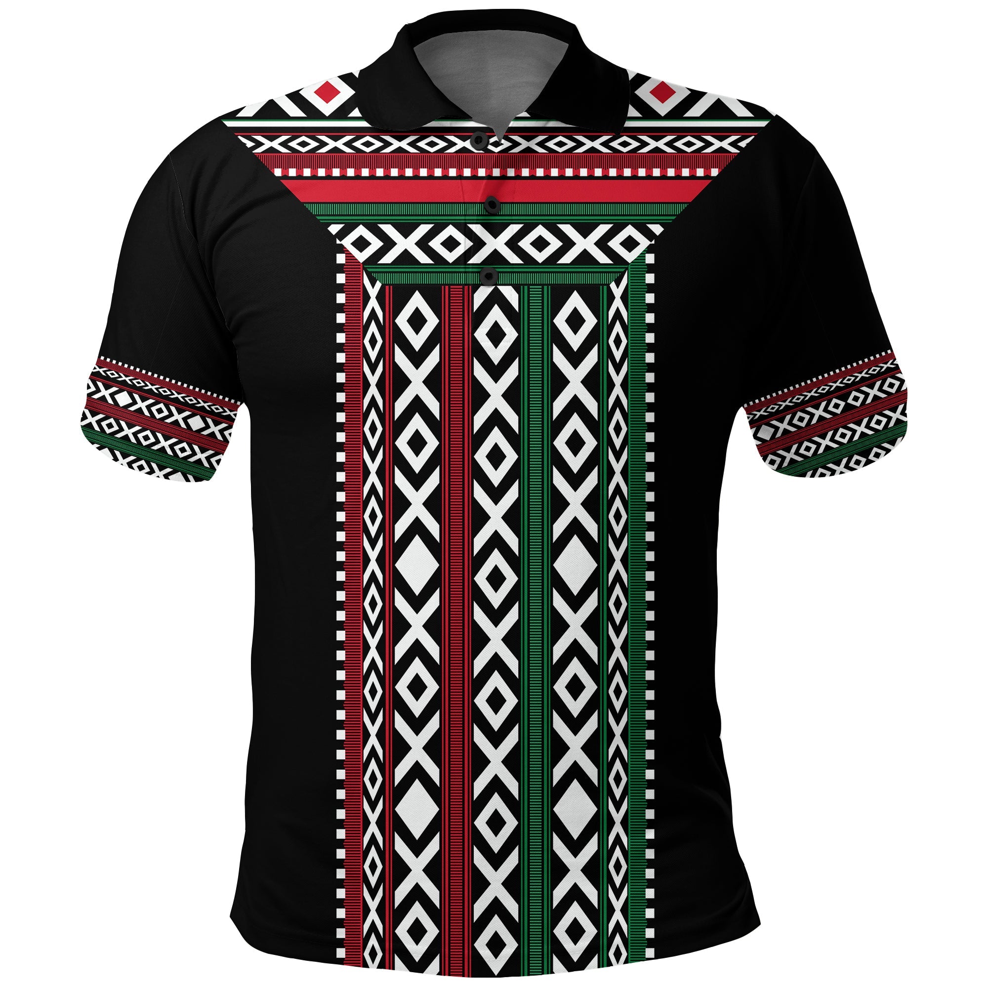 kuwait-al-sadu-pattern-polo-shirt-modern-style