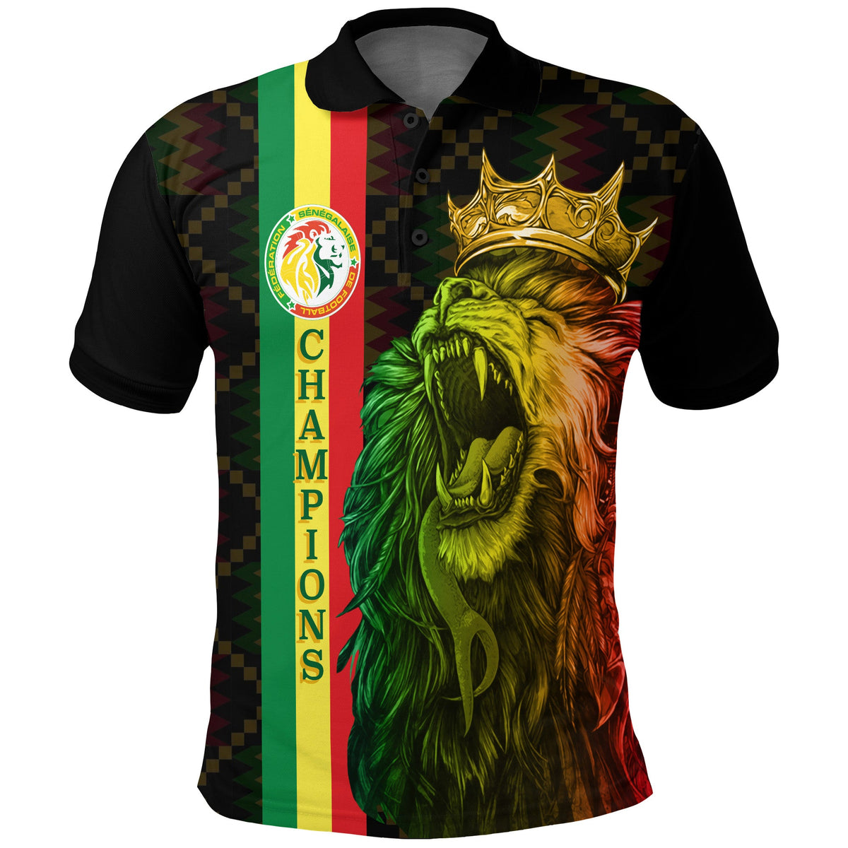 Senegal Football Champion Custom Polo Shirt History Makers - Wonder Print Shop