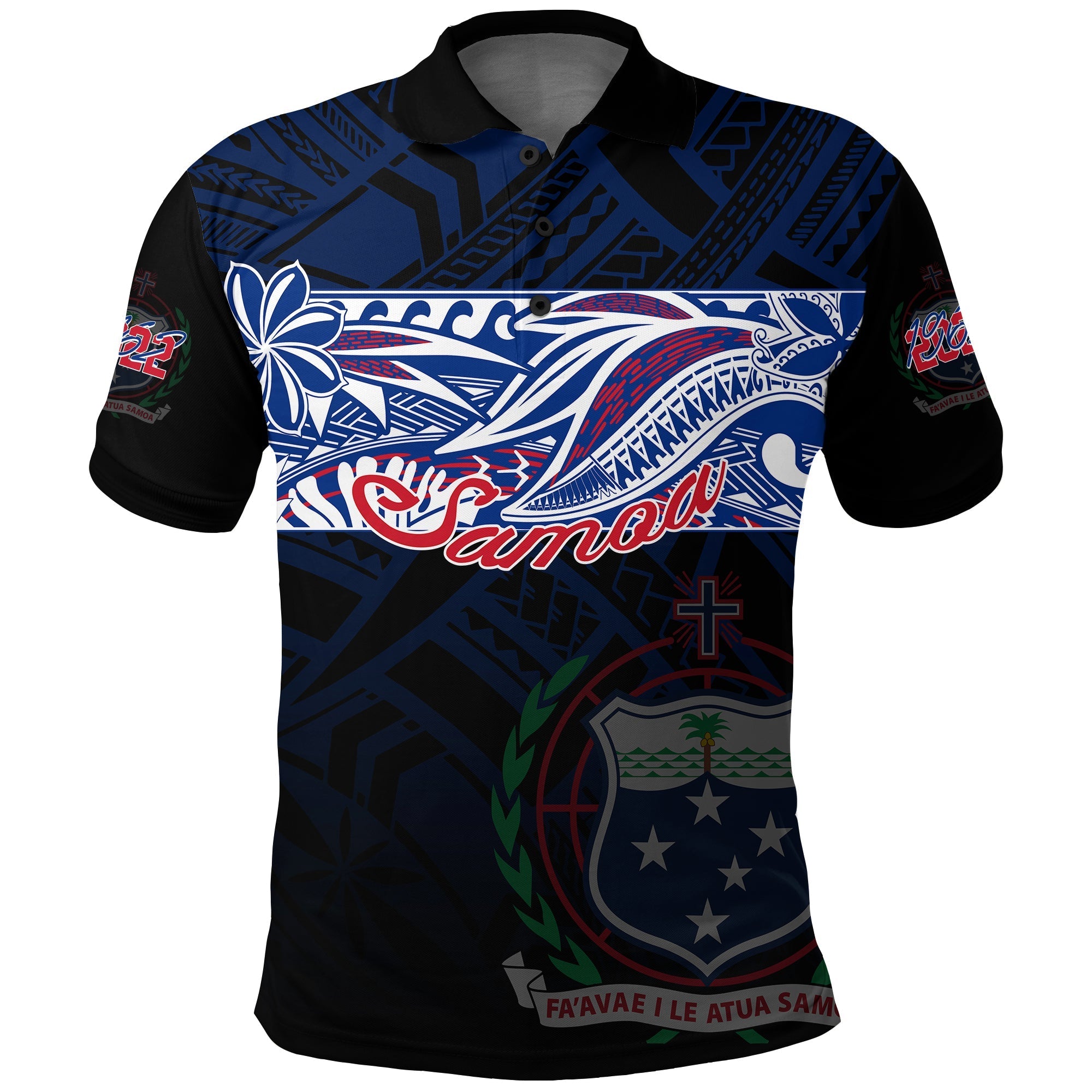 Custom Samoa Polo Shirt 60th Independence Anniversary - Wonder Print Shop