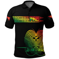 PNG Hibiscus Tribal Pattern Polo Shirt Motuan Reggae Color - Wonder Print Shop