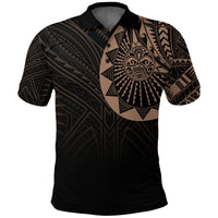 Polynesian Full Sleeve Tattoo Polo Shirt Blush Color - Wonder Print Shop
