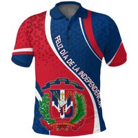 Dominican Republic Polo Shirt Independence Day Curve Style - Wonder Print Shop