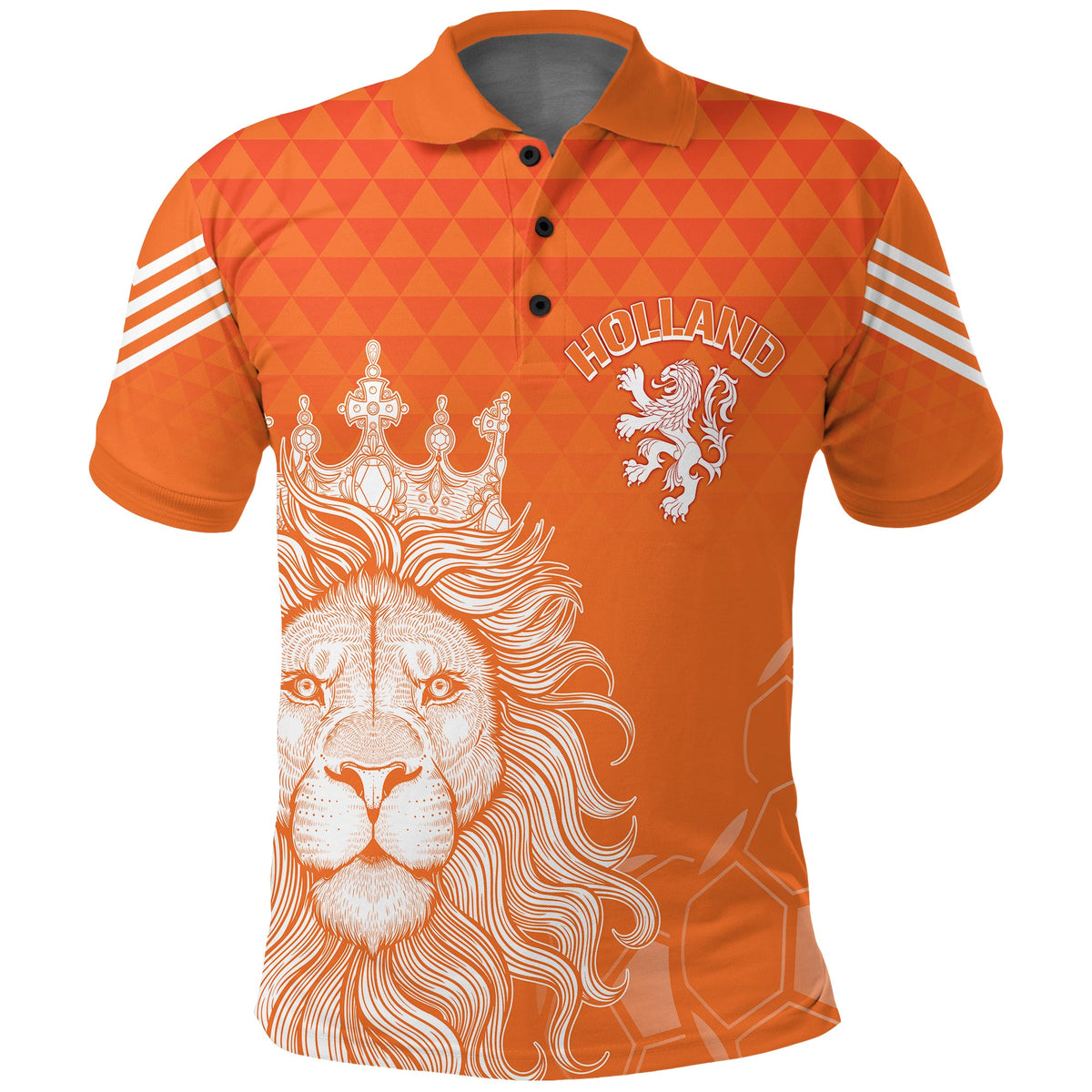 Custom Netherlands Polo Shirt Football 2022 Oranje Lions - Wonder Print Shop