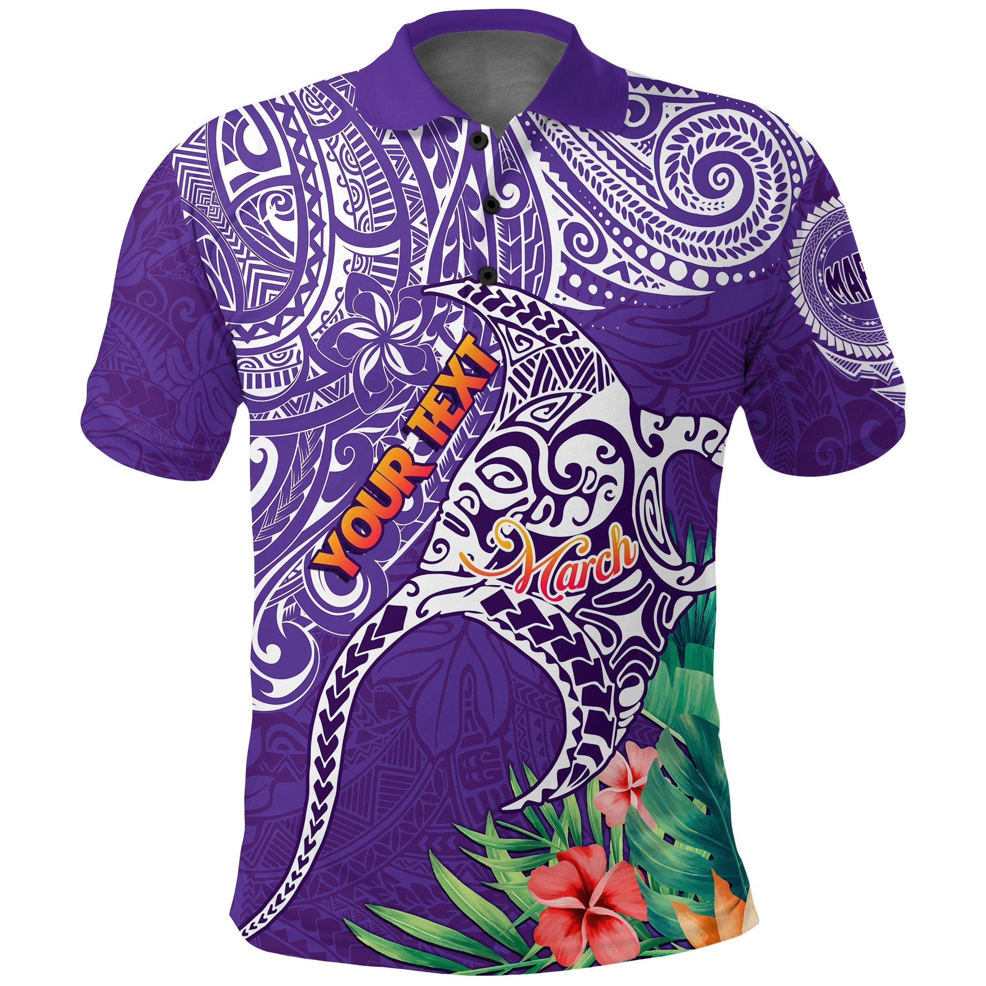 Custom Polynesian Polo Shirt Legends Are Born In March - Wonder Print Shop