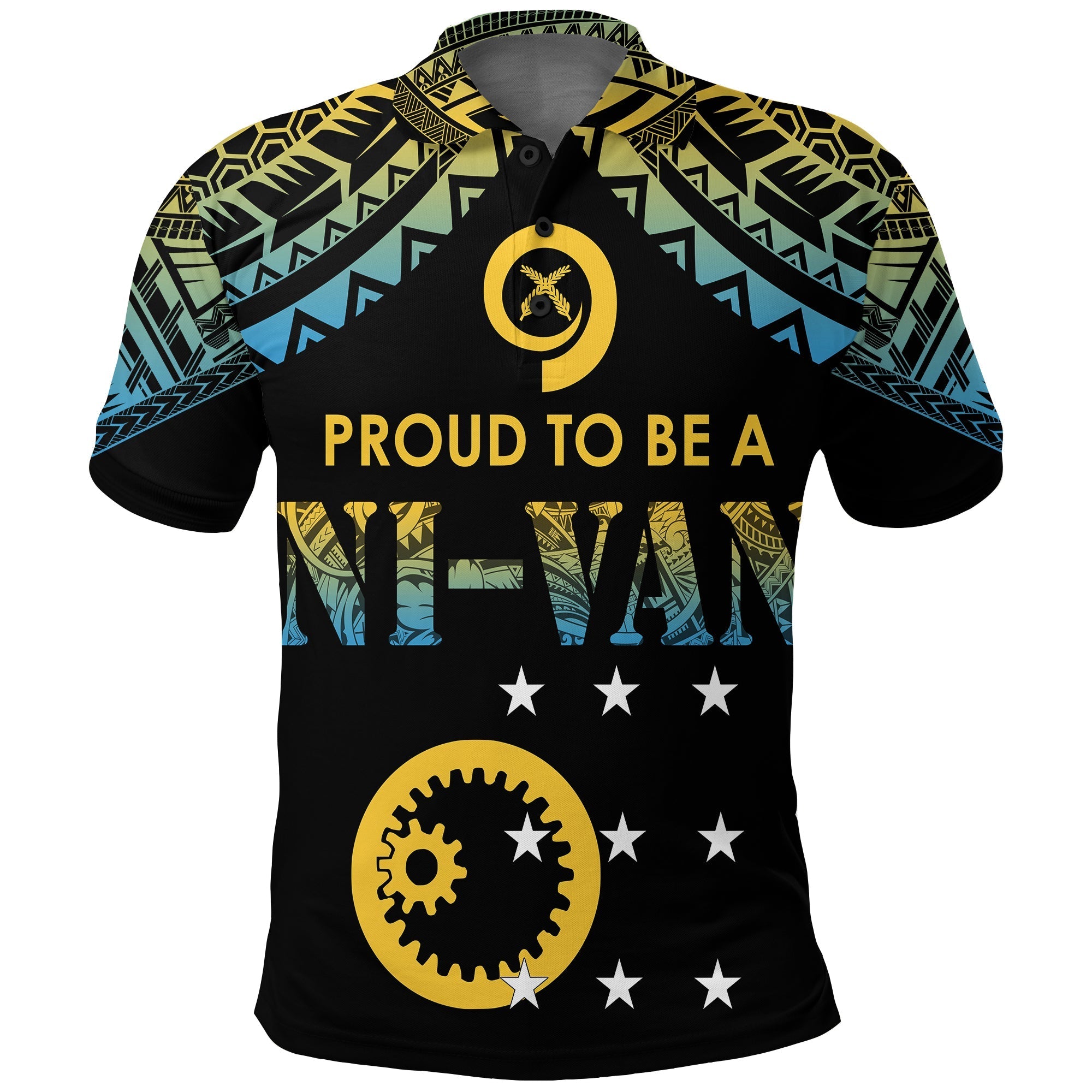 Vanuatu Proud To Be A Ni Van Polynesian Pattern Polo Shirt Sanma Province - Wonder Print Shop