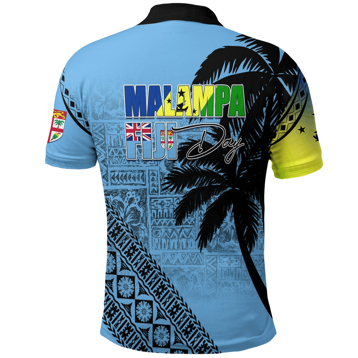 Malampa Fiji Day Polo Shirt Flags Mix Style - Wonder Print Shop