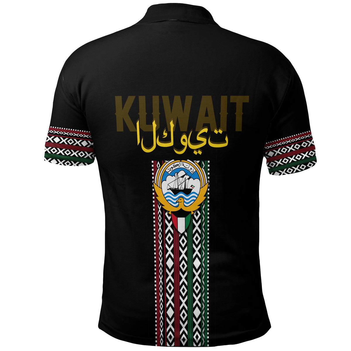 Kuwait Al Sadu Pattern Polo Shirt Modern Style - Wonder Print Shop