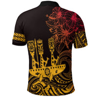 Hawaii Outrigger Canoe Paddling Polo Shirt Tribal Tiki - Wonder Print Shop