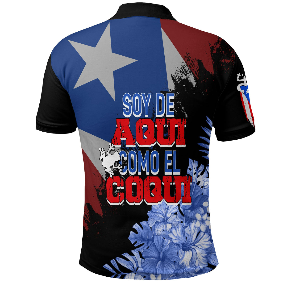 Puerto Rico Polo Shirt Soy De Aqui Como El Coqui - Wonder Print Shop