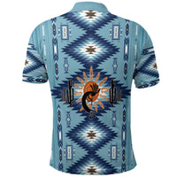 Native American Polo Shirt Kokopelli Mix Navajo Pattern - Wonder Print Shop