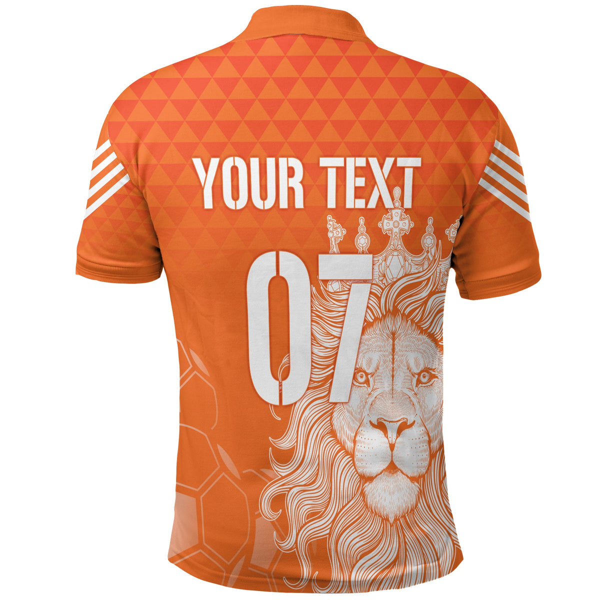 Custom Netherlands Polo Shirt Football 2022 Oranje Lions - Wonder Print Shop