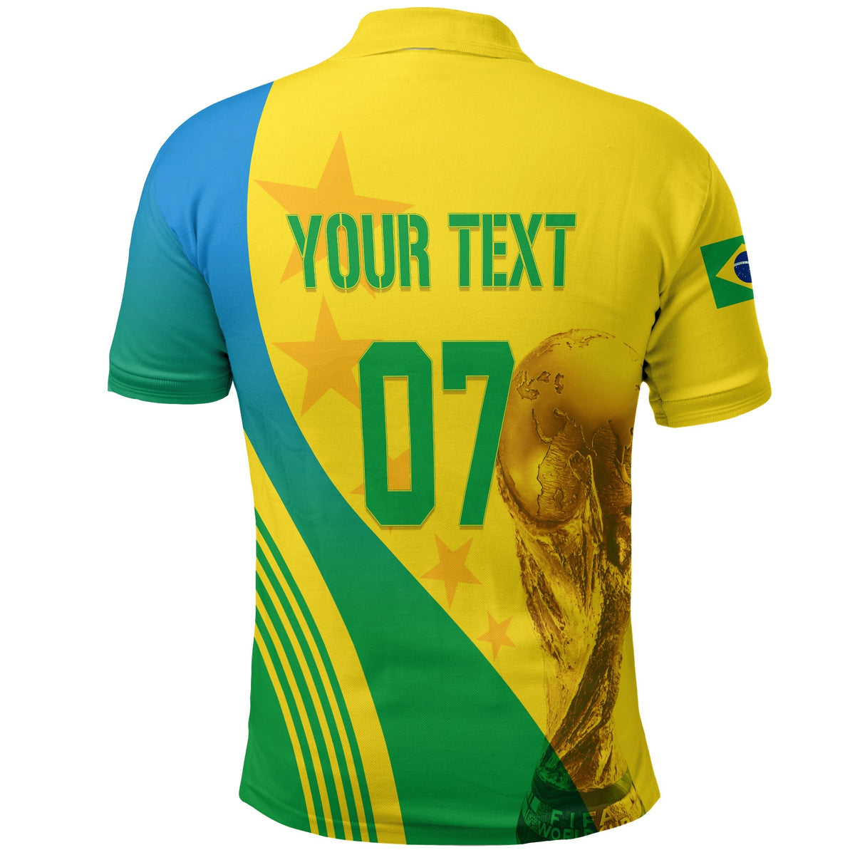 Custom Brazil Polo Shirt Football 2022 Pentacampe o - Wonder Print Shop