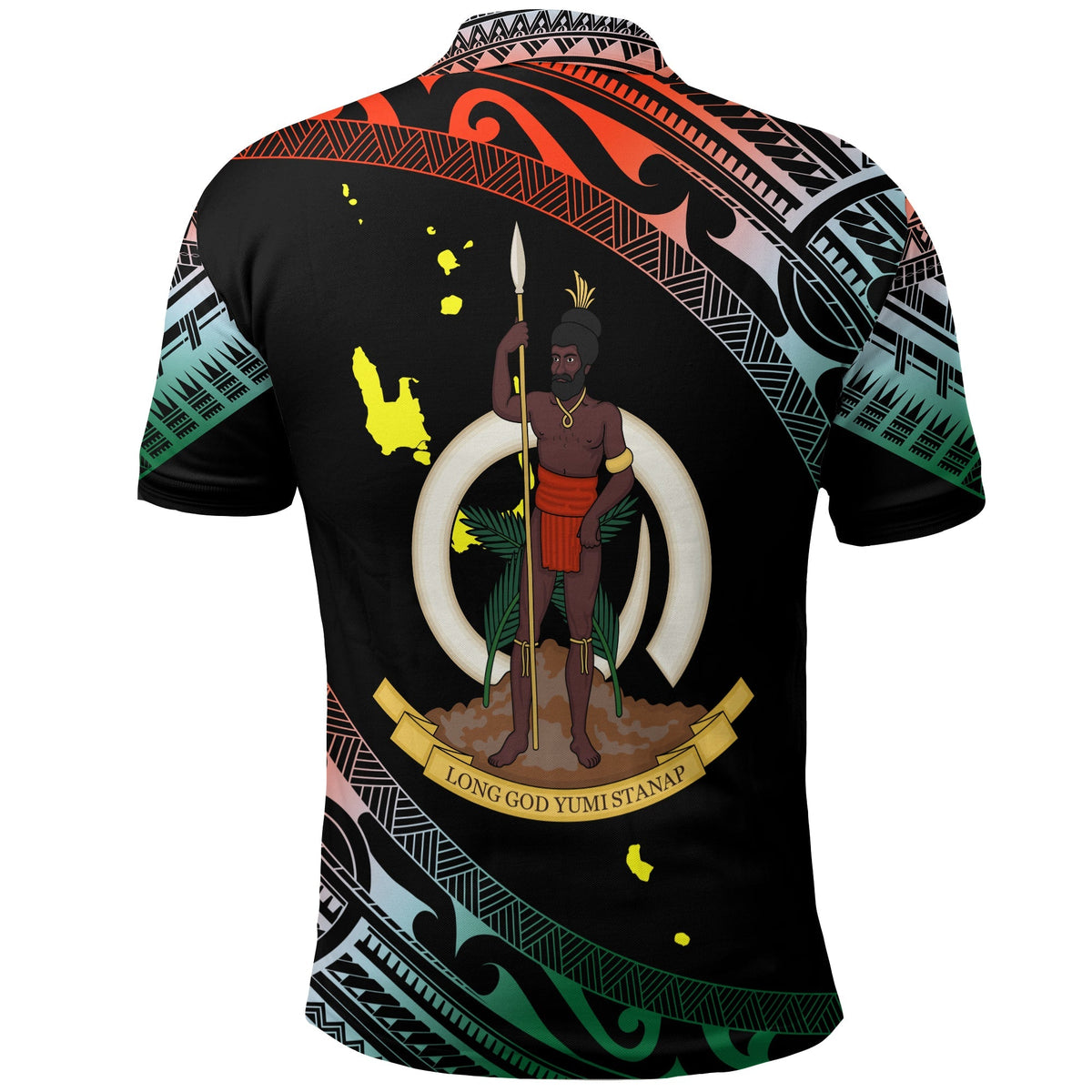 Vanuatu Proud To Be A Ni Van Polynesian Pattern Polo Shirt Penama Province - Wonder Print Shop