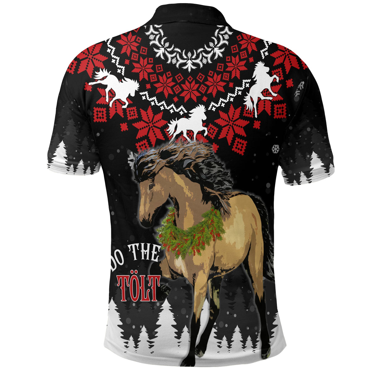 Iceland Polo Shirt Christmas Icelandic Horse Do The Tolt - Wonder Print Shop