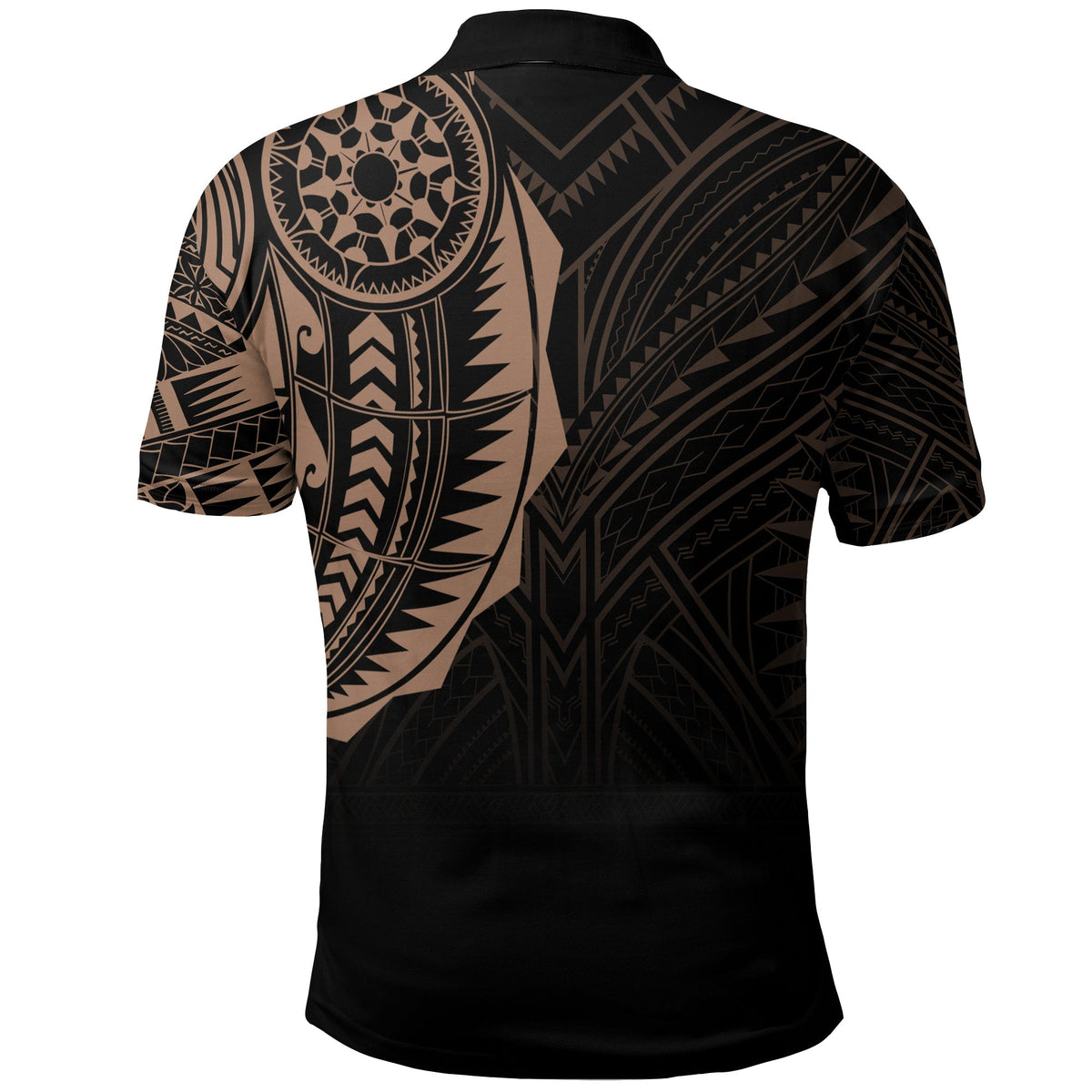 Polynesian Full Sleeve Tattoo Polo Shirt Blush Color - Wonder Print Shop